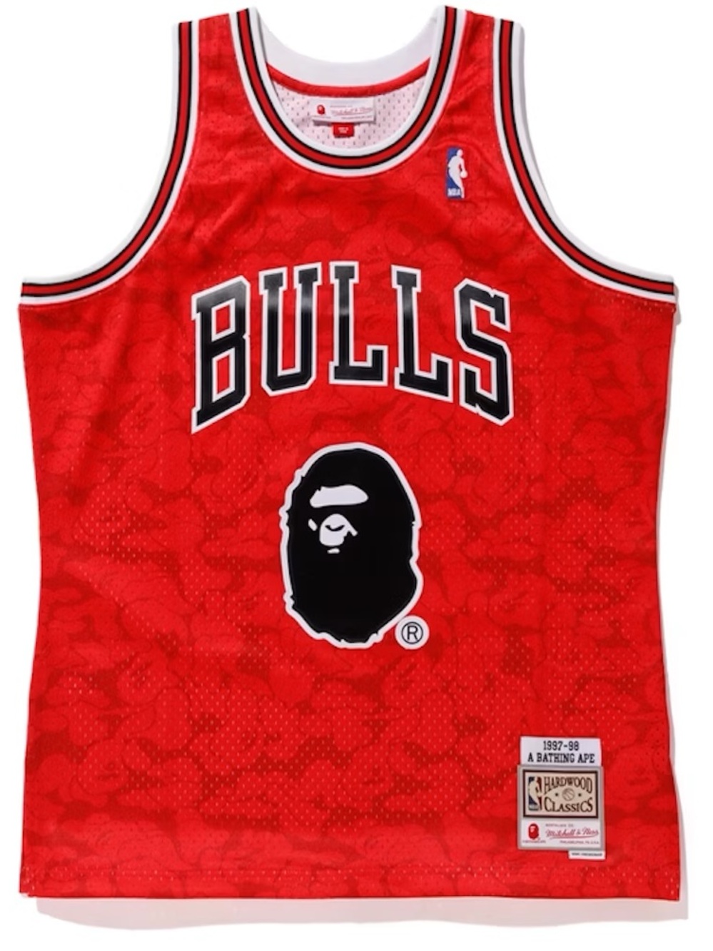 Bape x Chicago Bulls Red NBA stitched Basketball Jersey by A Bathing Ape